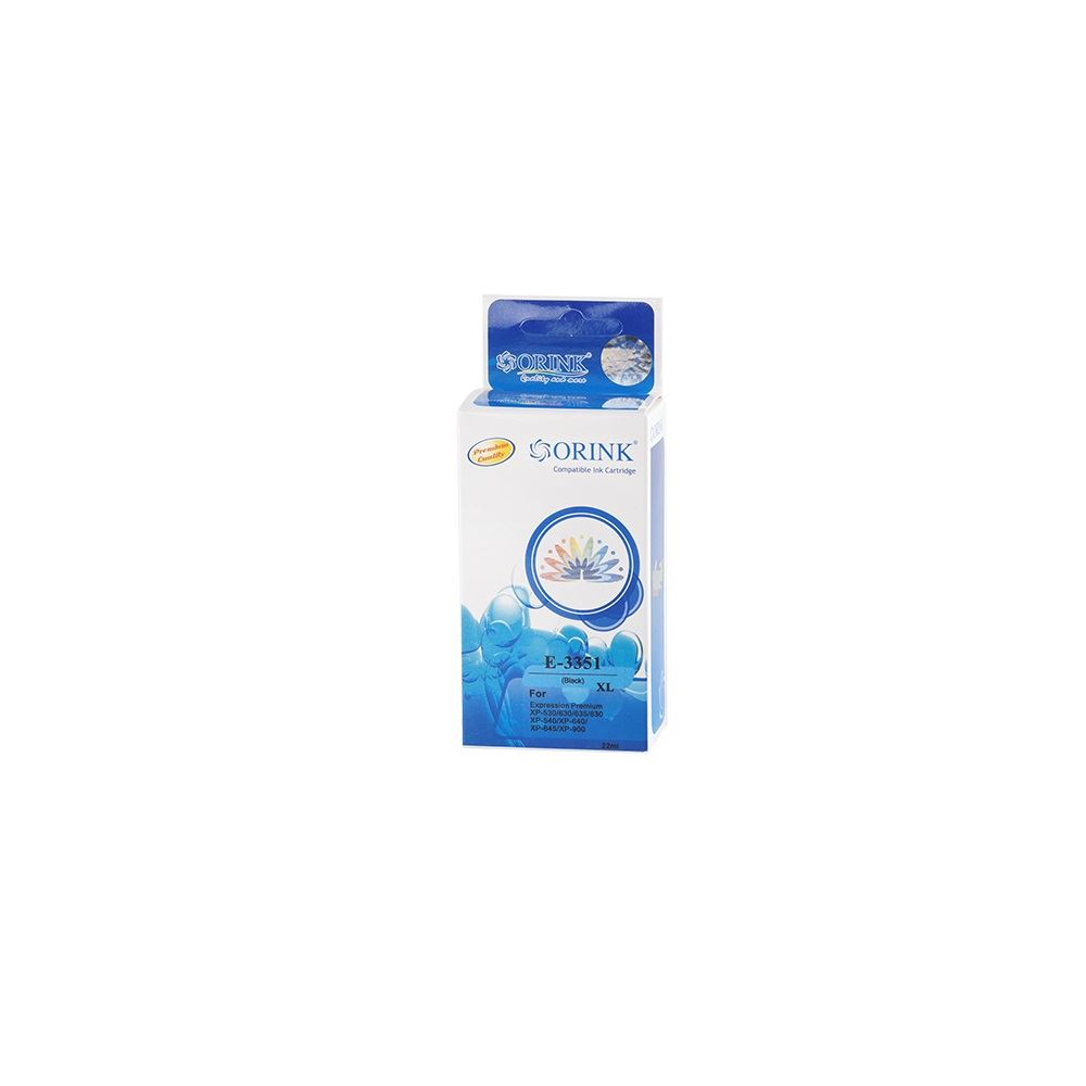 Orink T3351 utángyártott Epson tintapatron fekete (EPOT3351)