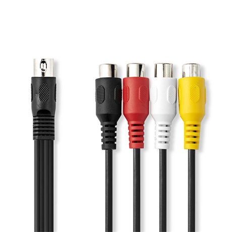 Nedis CAGL20450BK02 DIN-ES AUDIOKÁBEL 0,2 M Nedis CAGL20450BK02 DIN-ES AUDIOKÁBEL 0,2 M