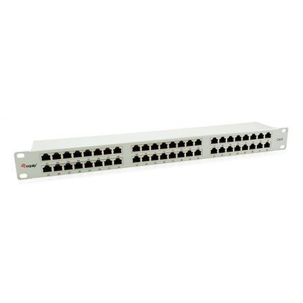 Equip 326349 Patch Panel 48 port Cat6  1U árnyékolt 19" szürke  
