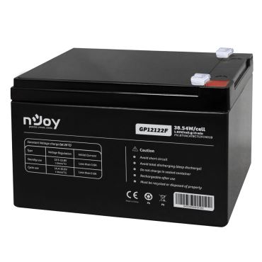 NJOY GP12122F (12V/12Ah, T2/F2, zárt, gondozás mentes, AGM) szünetmentes akkumulátor NJOY GP12122F (12V/12Ah, T2/F2, zárt, gondozás mentes, AGM) szünetmentes akkumulátor