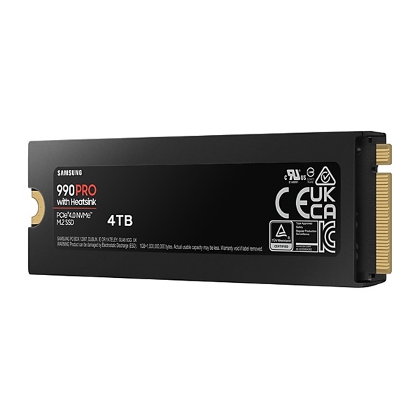 Samsung 4TB M.2 2280 NVMe 990 Pro with Heatsink SSD