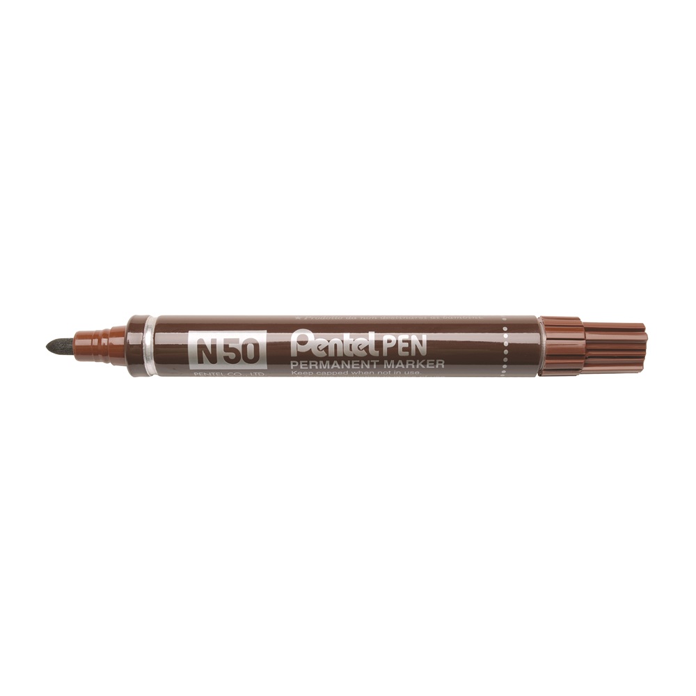Pentel Alkoholos marker fém testű 4,3mm kerek hegyű   Extreme barna (N50-EE)