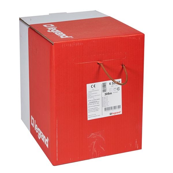 Legrand 632716 Cat5e árnyékolatlan (U/UTP) 4 érpár (AWG25) LSZH (LSOH) barna Eca 305m-kartondoboz Linkeo RÉZ fali kábel Legrand 632716 Cat5e árnyékolatlan (U/UTP) 4 érpár (AWG25) LSZH (LSOH) barna Eca 305m-kartondoboz Linkeo RÉZ fali kábel