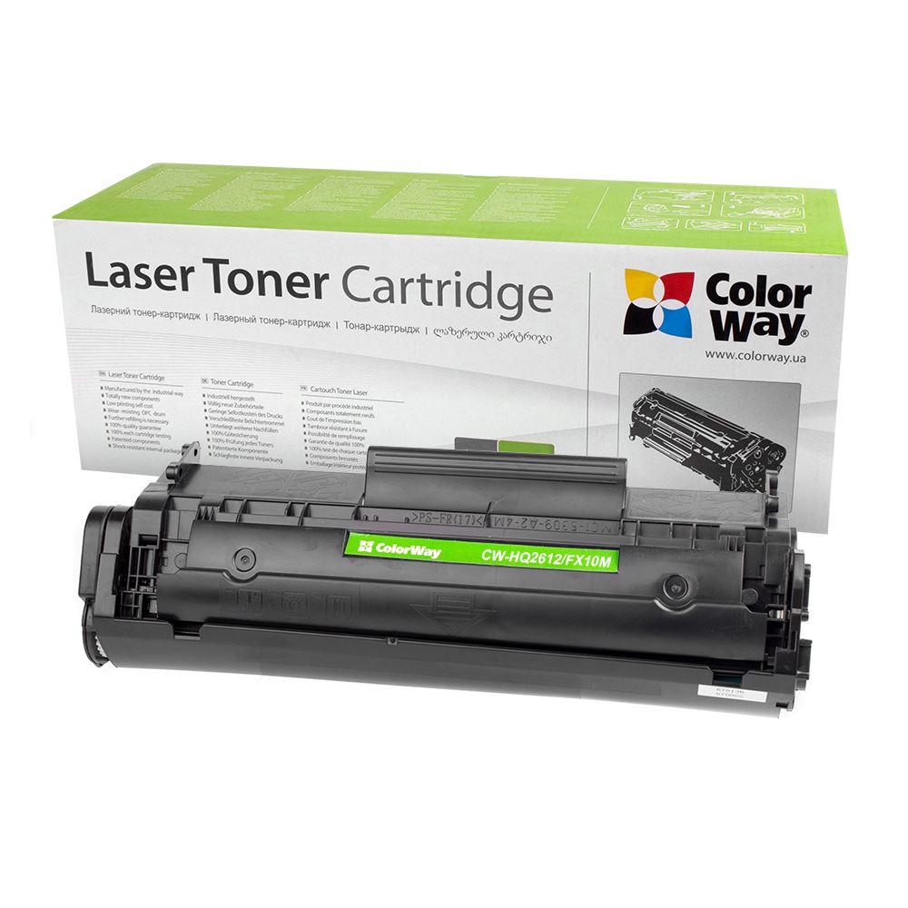 ColorWay CW-HQ2612/FX10M HP:Q2612A/Canon toner fekete ColorWay CW-HQ2612/FX10M HP:Q2612A/Canon toner fekete