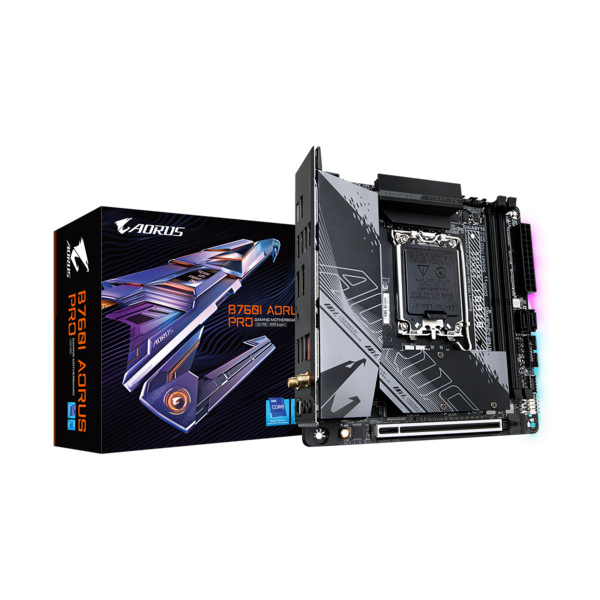 GIGABYTE S1700 B760I AORUS PRO INTEL B760 mini-ITX Alaplap GIGABYTE S1700 B760I AORUS PRO INTEL B760 mini-ITX Alaplap