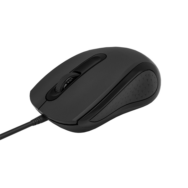 OMEGA Egér vezetékes, USB-C, 1200 DPI, 1,5m, fekete (OM441BC)