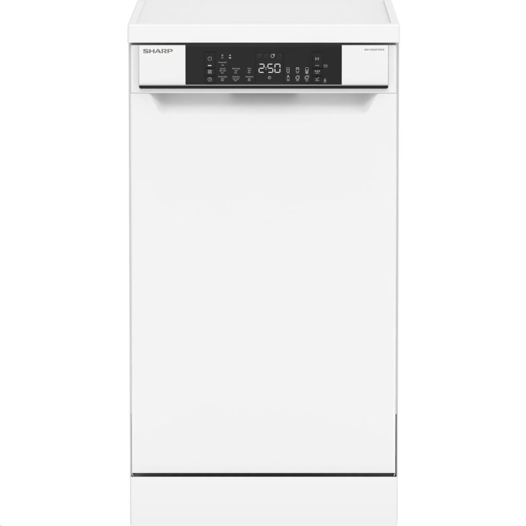 Sharp QW-NS22F47EW-EU szabadonálló mosogatógép fehér