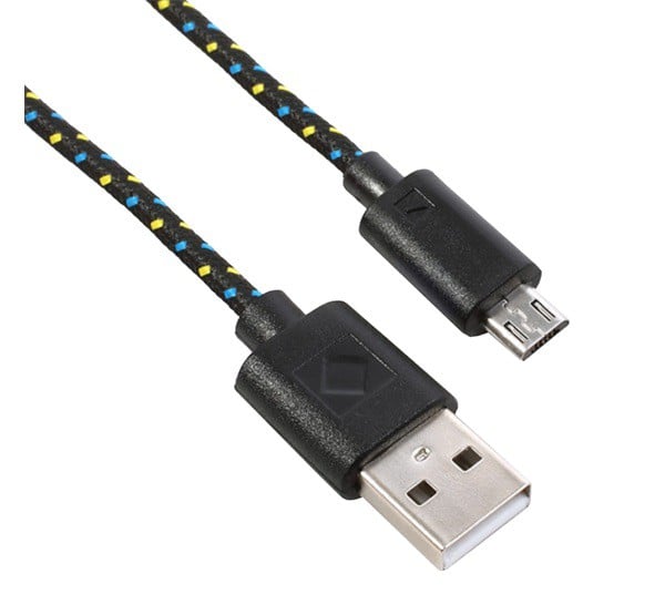 Adatkábel és töltő (USB - microUSB, 200cm, szőtt / cipőfűző minta) FEKETE Adatkábel és töltő (USB - microUSB, 200cm, szőtt / cipőfűző minta) FEKETE