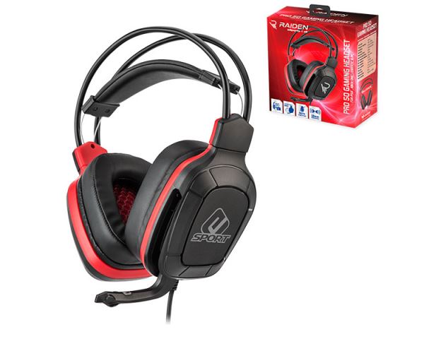 Subsonic Raiden Pro 50 Red Sports Edition gaming headset fekete-piros (SA5554) Subsonic Raiden Pro 50 Red Sports Edition gaming headset fekete-piros (SA5554)