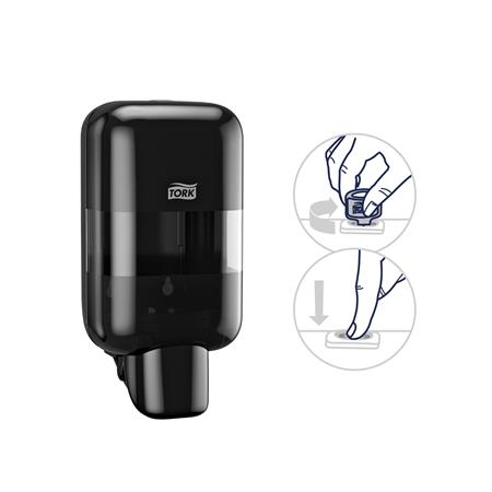 TORK Mini S5 rendszer Hab- és folyékony szappan és kézfertőtlenítő adagoló   Fekete