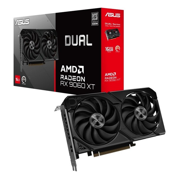 ASUS 90YV0LG2-M0NA00 Dual Radeon RX 9060 XT 16GB  GDDR6 Videókártya