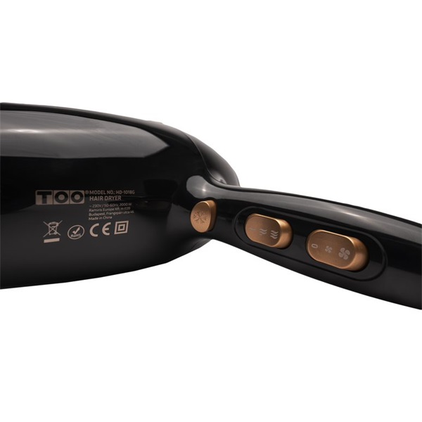 TOO HD-101BG hajszárító fekete-arany