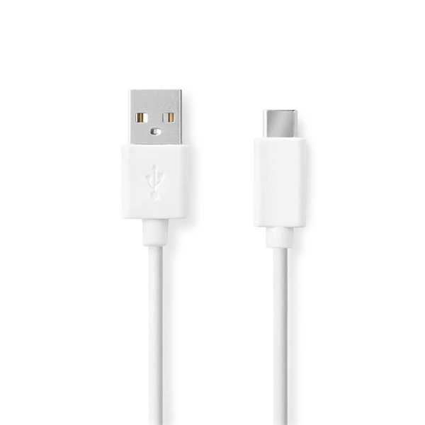 Nedis CCGB60600WT20 USB-A dugó - USB-C (USB C) dugó kábel  60W 2m Fehér