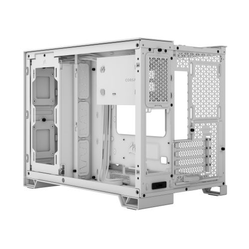 CORSAIR 2500D Airflow Tempered Glass Mid-Tower számítógépház Fehér