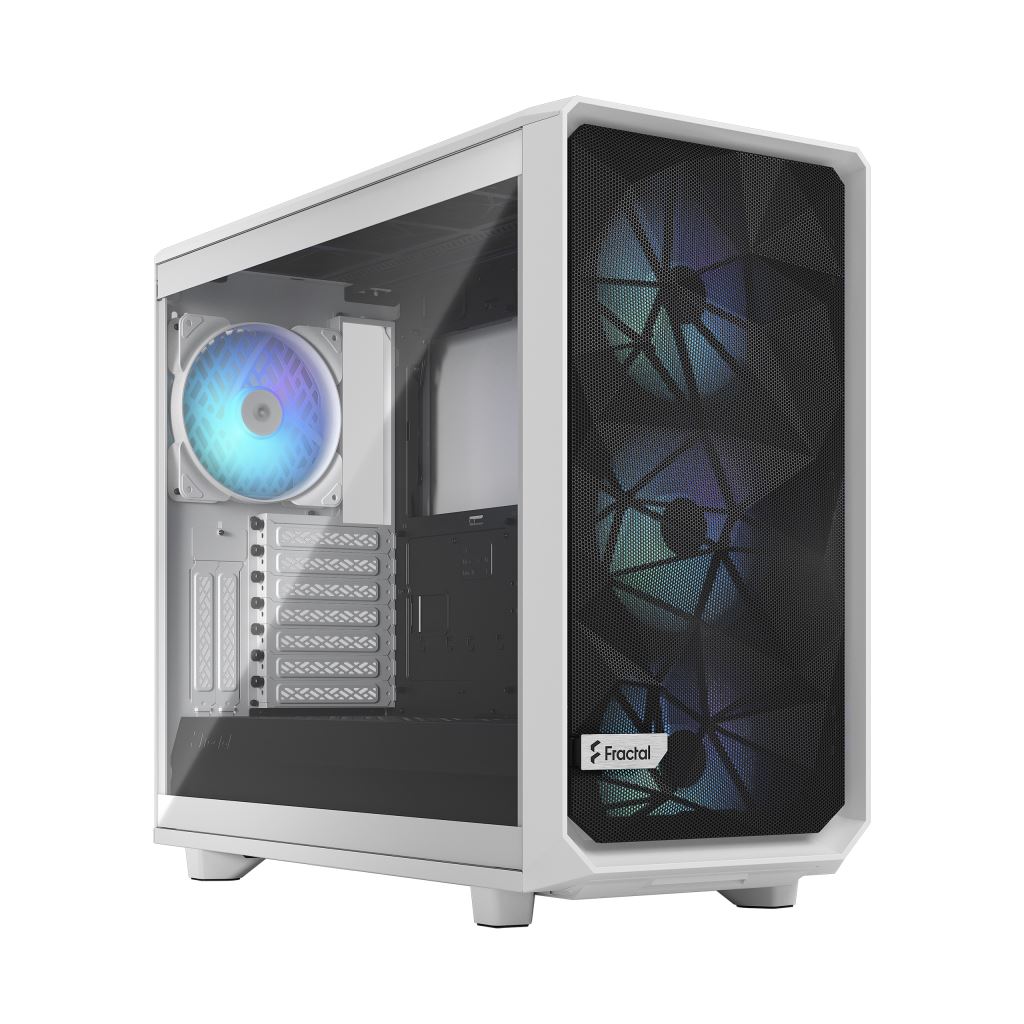 Fractal Design Meshify 2 RGB White TG Clear tint táp nélküli ablakos ház fehér (FD-C-MES2A-08) Fractal Design Meshify 2 RGB White TG Clear tint táp nélküli ablakos ház fehér (FD-C-MES2A-08)