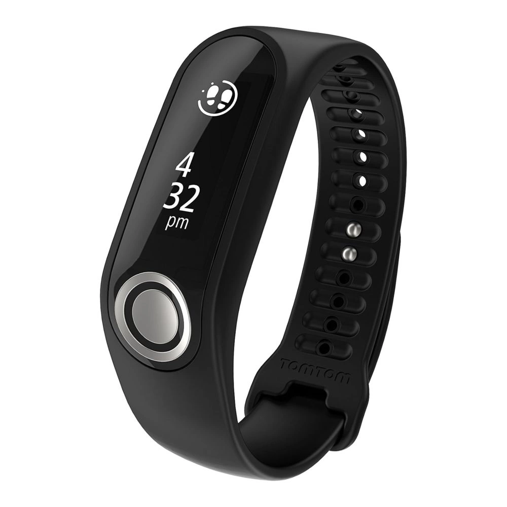 TomTom Touch okoskarkötő pulzusmérővel - testösszetétel, és aktivitáskövetés, fekete, nagy