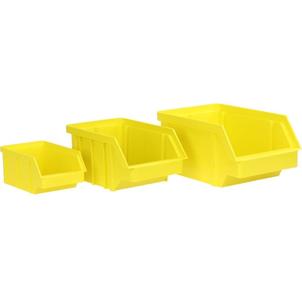 Stalflex BIN-M-Y közepes méretű tárolódoboz Sárga