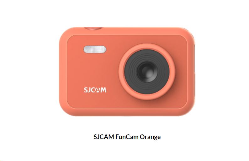 SJCAM FunCam hobbi kamera gyerekeknek narancs