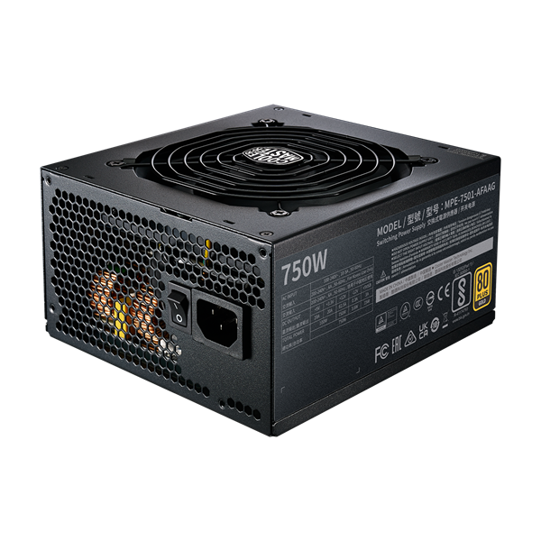 COOLER MASTER Moduáris MWE GOLD 750 V2 ATX 3.0 READY 750W 12cm 80+ Gold Tápegység 