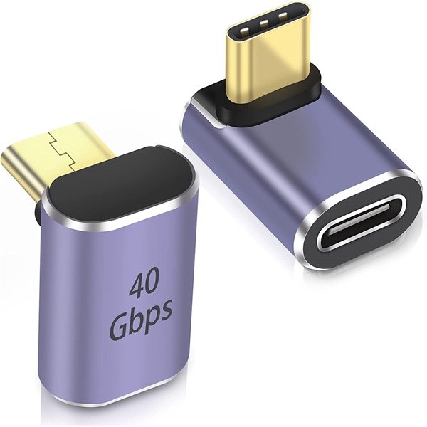 PremiumCord Adapter 90° USB C - USB C, 40Gbprs, F/M (KUR31-39)