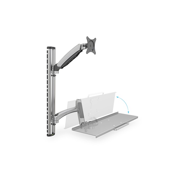 Digitus karos monitor állvány billentyűzet tartóval 17-27" 8kg (DA-90354)