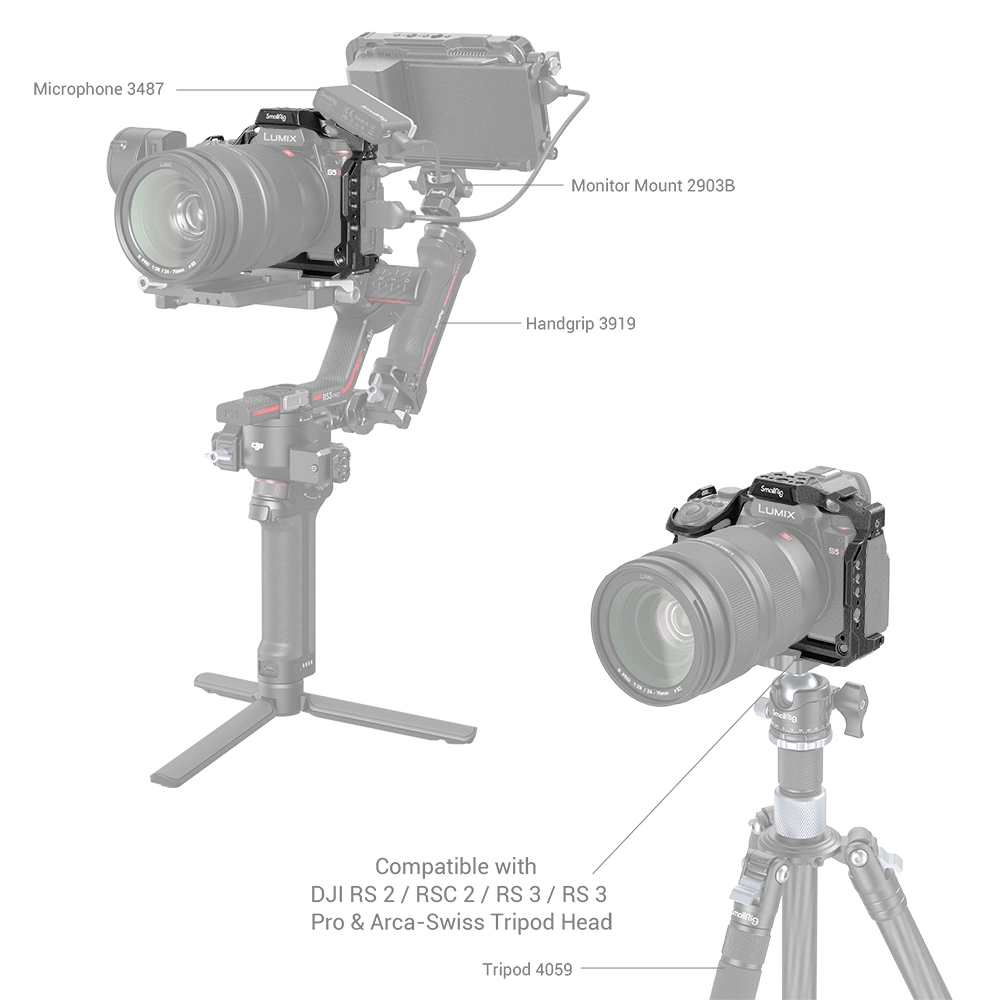 SMALLRIG "Black Mamba" Cage for Panasonic Lumix S5 II / S5 IIX 