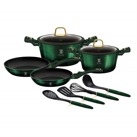 Berlinger Haus BH/7039 Emerald Collection 10 részes edénykészlet Berlinger Haus BH/7039 Emerald Collection 10 részes edénykészlet