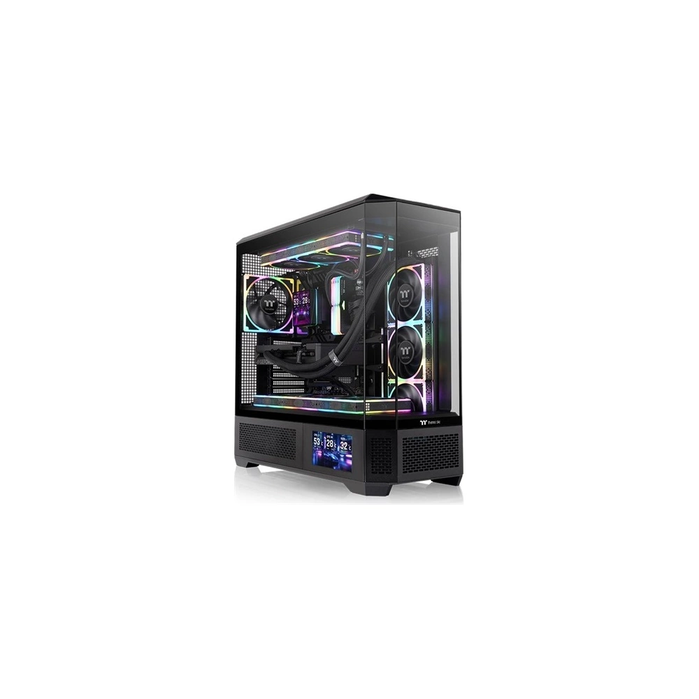 Thermaltake View 600 TG ARGB Edzett üveg Számítógépház Fekete