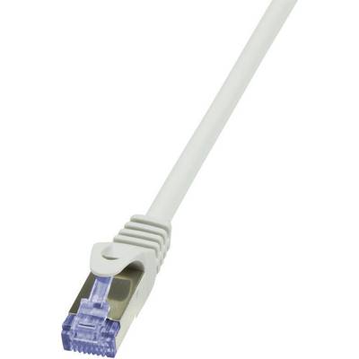 RJ45 Hálózati csatlakozókábel, CAT 6A S/FTP [1x RJ45 dugó - 1x RJ45 dugó] 10 m, szürke LogiLink