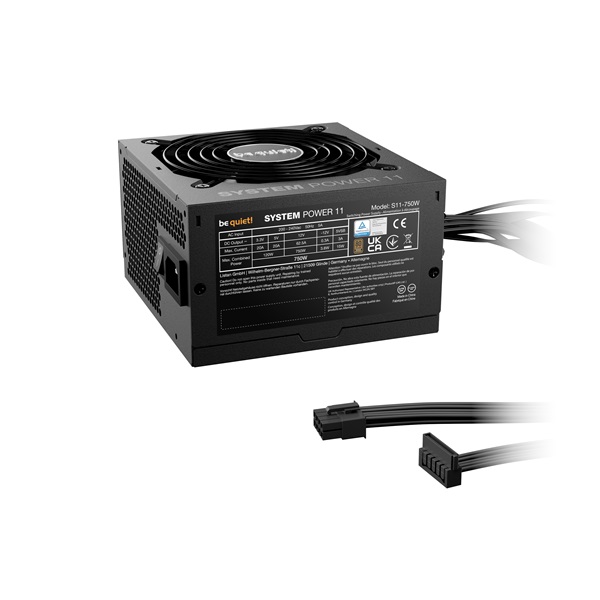 Be Quiet! 750W  SYSTEM POWER 11 80+ Bronze ATX3.1 PCIe5.1 Tápegység  Fekete 