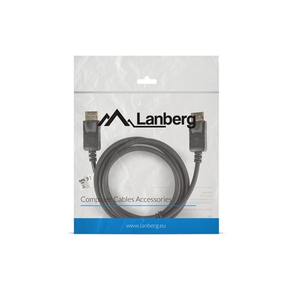 Lanberg DisplayPort kábel 1.8m fekete (CA-DPDP-10CC-0018-BK)