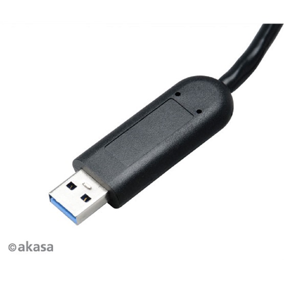 Akasa AK-HB-08BK Connect 4XS - 4 portos USB-elosztó Akasa AK-HB-08BK Connect 4XS - 4 portos USB-elosztó