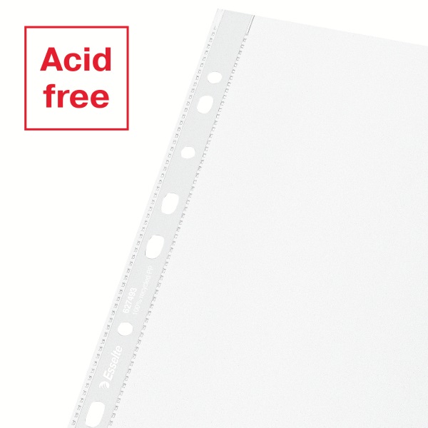 Esselte Recycled A4 narancsos 100db lefűzhető genotherm