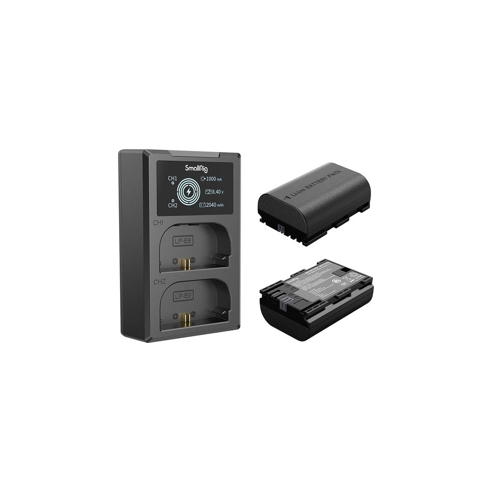 SmallRig LP-E6NH Fényképezőgép akkumulátor és töltő készlet SmallRig LP-E6NH Fényképezőgép akkumulátor és töltő készlet