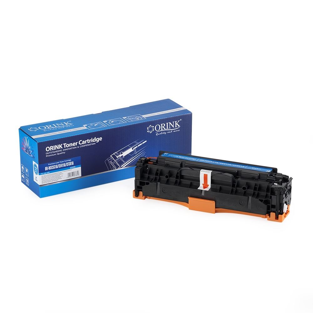 Orink HP CC531A/CE411A/CF381A/Canon crg718 utángyártott toner cián (HPO531411UNI)