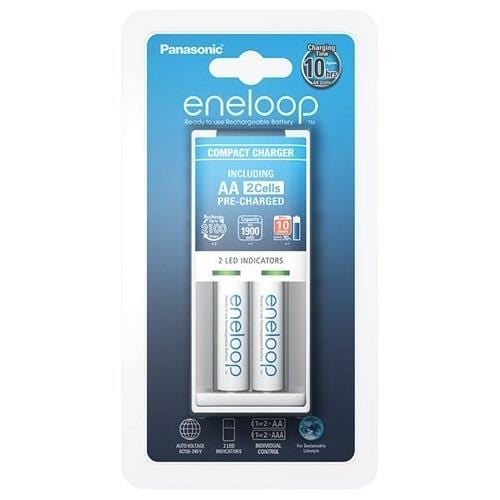 Panasonic BQ-CC50 akkumlátor töltő + 2db AA 1900mAh Eneloop akkumulátor (K-KJ50MCC20E)