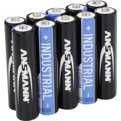 Mikroelem AAA, lítium, 1,5V 1150 mAh, 10 db, Ansmann LR03, AAA, LR3, AM4M8A, AM4, S Mikroelem AAA, lítium, 1,5V 1150 mAh, 10 db, Ansmann LR03, AAA, LR3, AM4M8A, AM4, S
