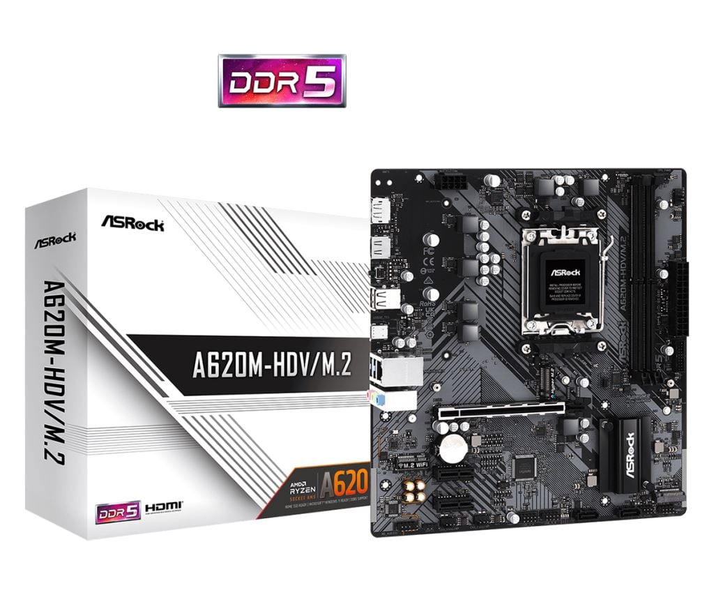 ASRock sAM5 A620M-HDV/M.2 alaplap ASRock sAM5 A620M-HDV/M.2 alaplap