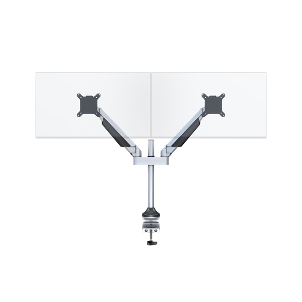 MULTIBRACKETS  Lift Dual dönthető forgatható 15-32" asztali rögzítő Gas Ezüst