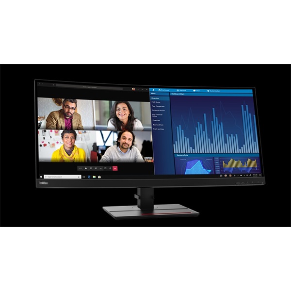 LENOVO ThinkVision P34w-20 ívelt  34,14" WQHD  Monitor