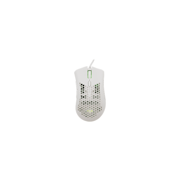 Baracuda W029911 CORAL-W, BGM-032W gamer egér,6D, fehér, 12800 dpi