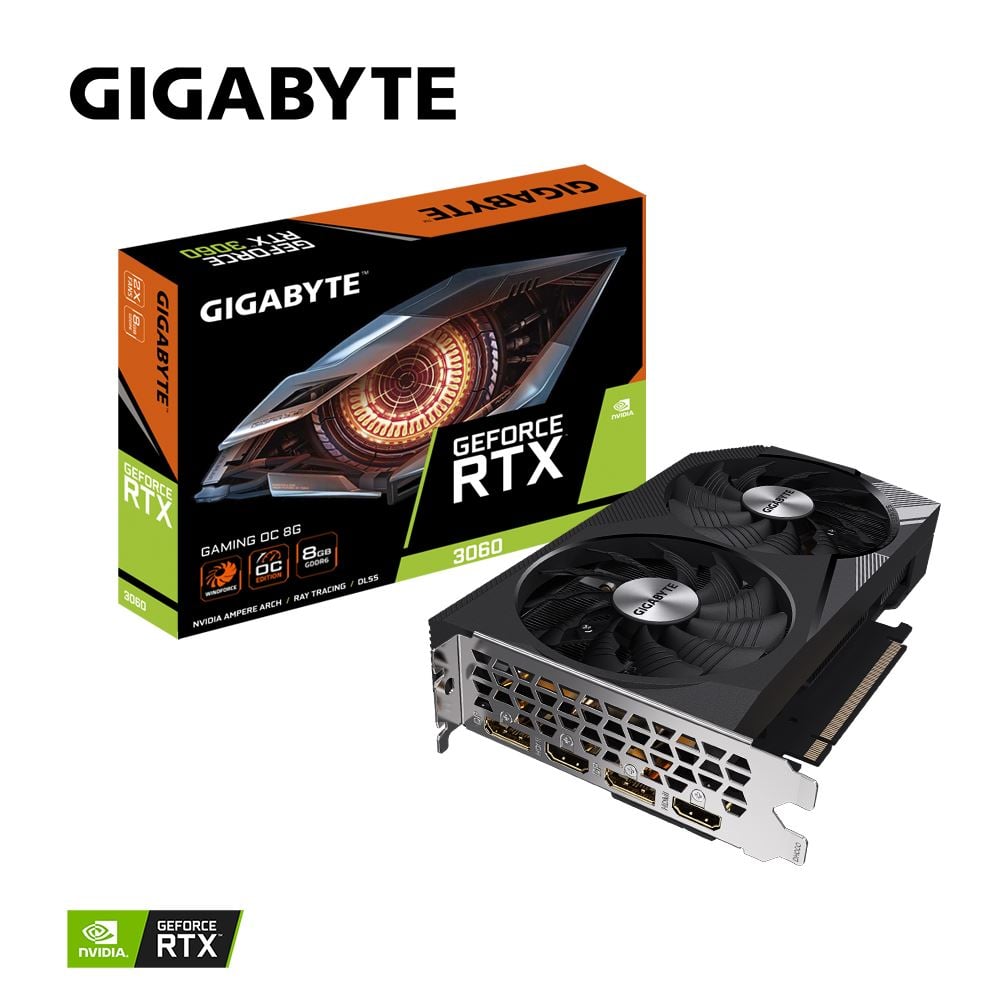 Gigabyte RTX 3060 GAMING OC 8G Videókártya Gigabyte RTX 3060 GAMING OC 8G Videókártya