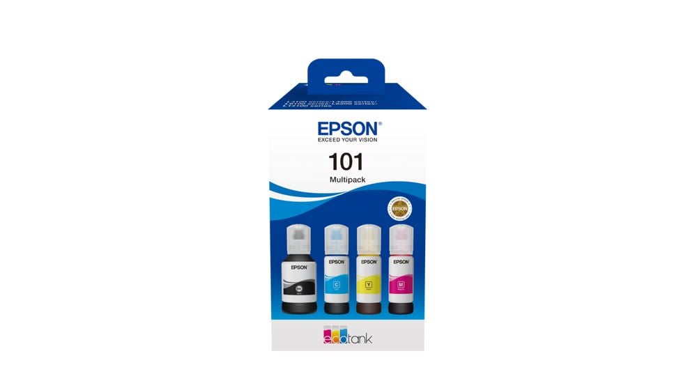 Epson 101 EcoTank 4-színű tintatartály Multipack (C13T03V64A) Epson 101 EcoTank 4-színű tintatartály Multipack (C13T03V64A)