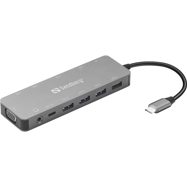 Sandberg USB-C 13-in-1 Travel Dock Sandberg USB-C 13-in-1 Travel Dock