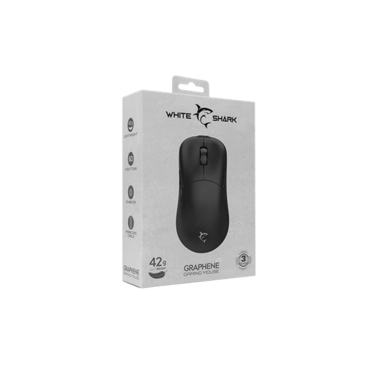  White Shark GM-5014B GRAPHENE Vezetékes gamer egér Fekete