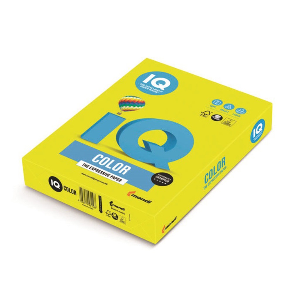 Mondi Másolópapír, színes, A3, 80g.  500ív/csomag, neon sárga