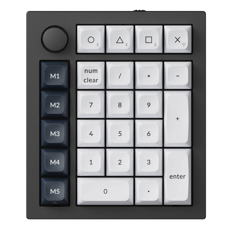 Keychron Q0 Max RGB vezeték nélküli numerikus billentyűzet, piros kapcsoló (fekete) [Q0M-M1].