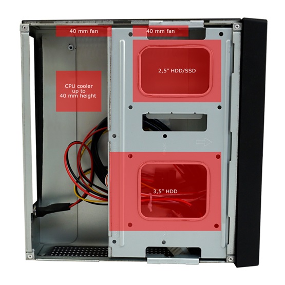  LC Power mITX LC-1350mi-V2 Számítógépház