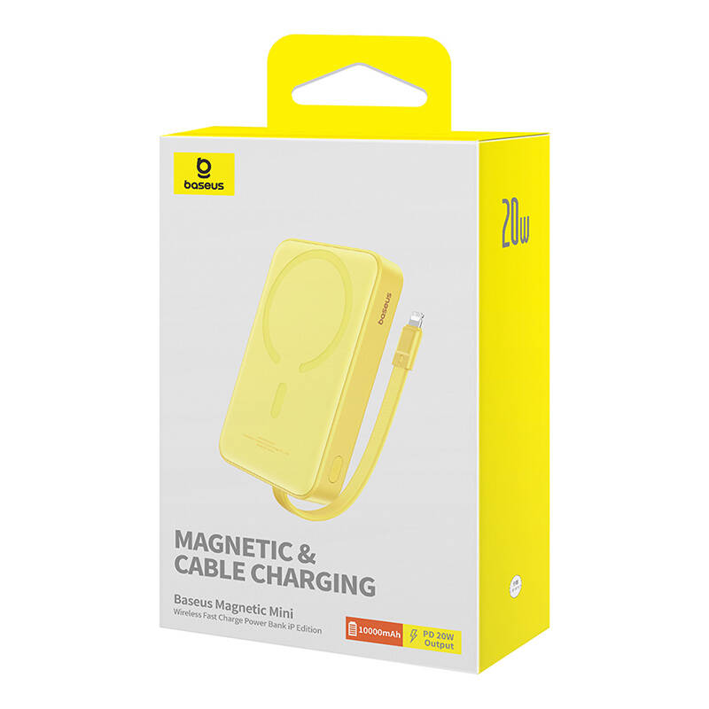 Powerbank Baseus Magnetic Mini 10000mAh 20W MagSafe (yellow)