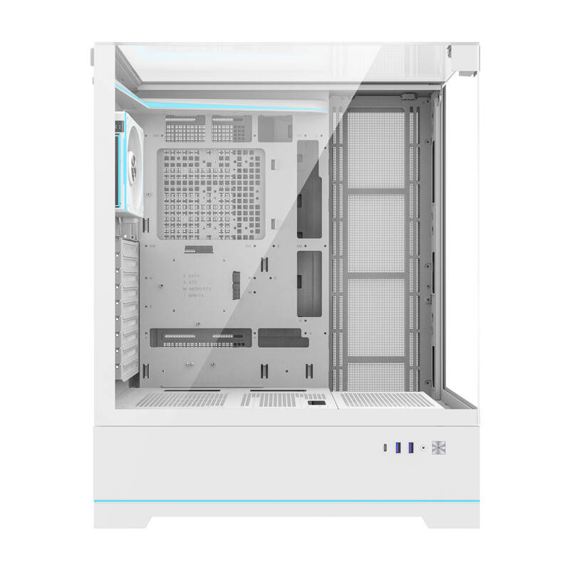 Darkflash DY450L PRO számítógépház + 1 ventilátor Fehér 